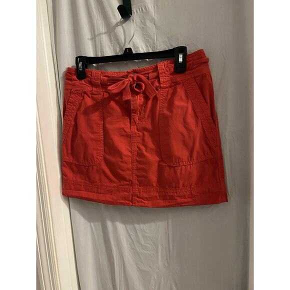 Fossil Orange Mini Skirt Sz 27 - Picture 1 of 5